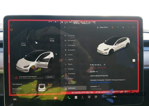 2023 Tesla Model 3 Performance Dual Motor All-Wheel Drive из США, поврежденный, VIN 5YJ3E1EC1PF384762